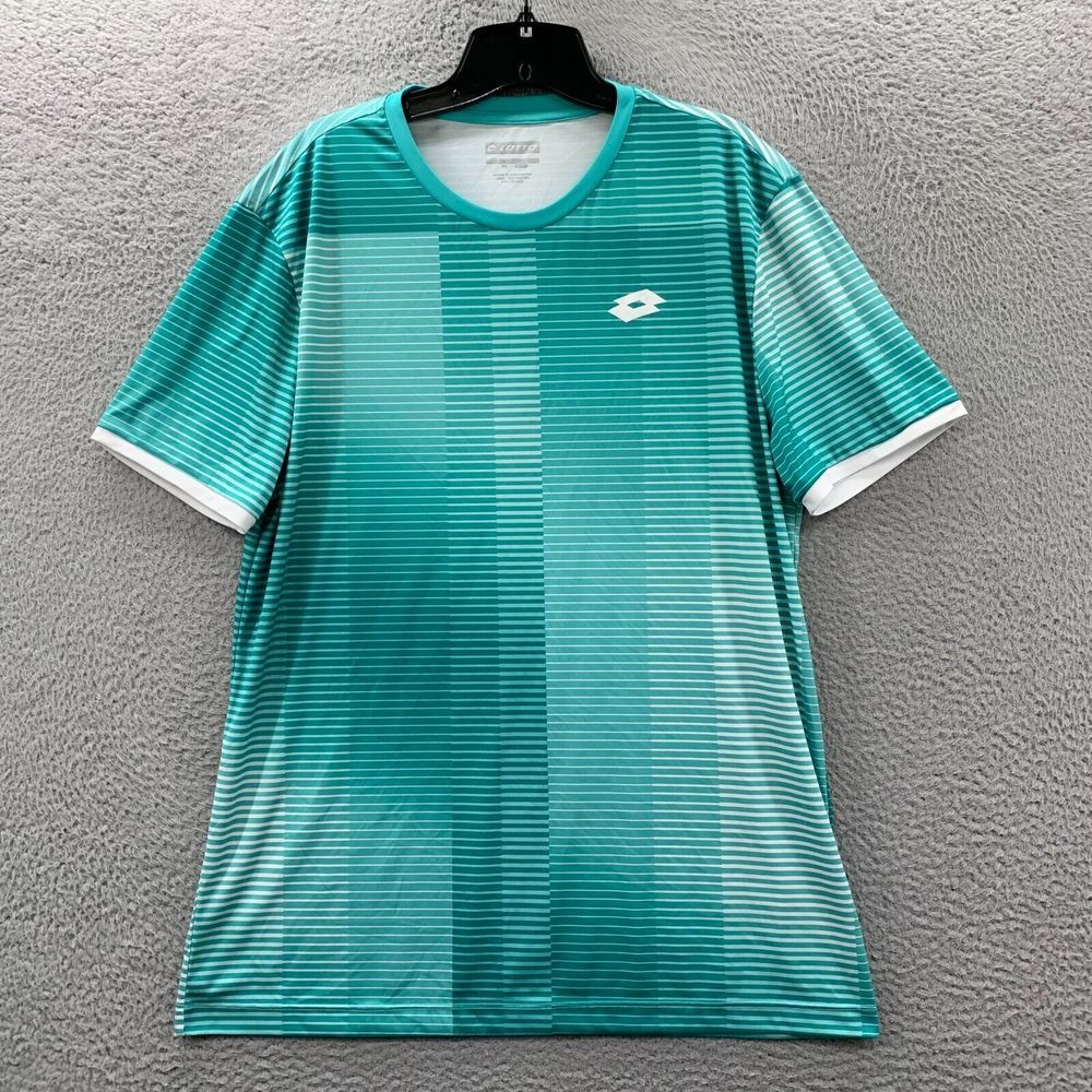 LOTTO Shirt Womens XL Top Tee Striped Extra Large